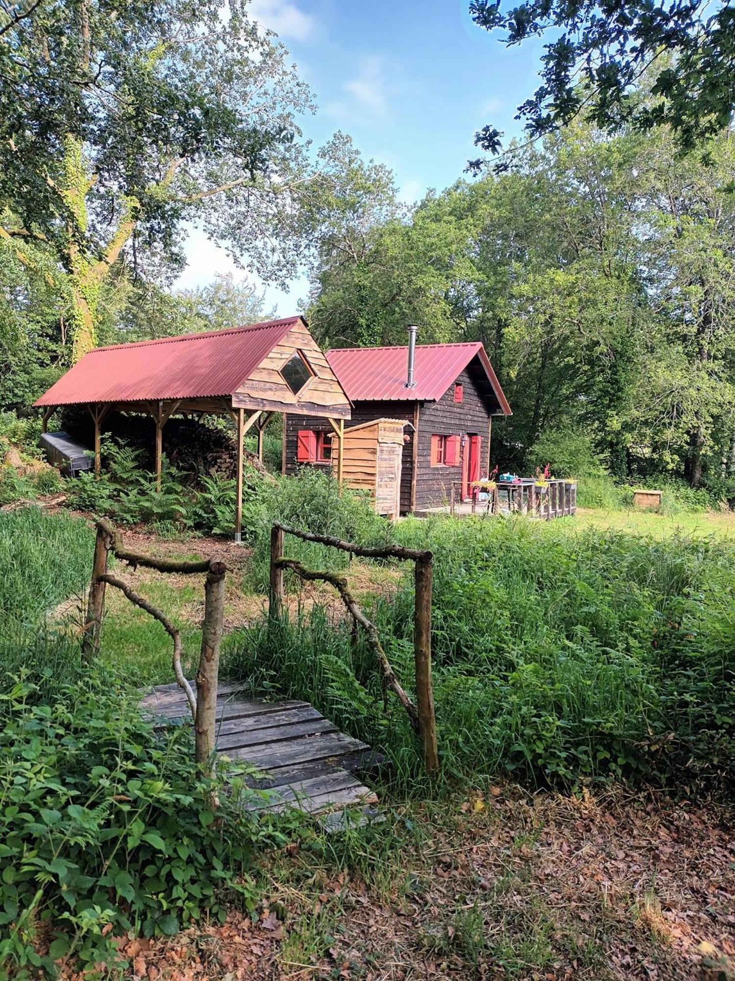 Chalet Cosy En Lisiere De Foret Paule Bagian luar foto